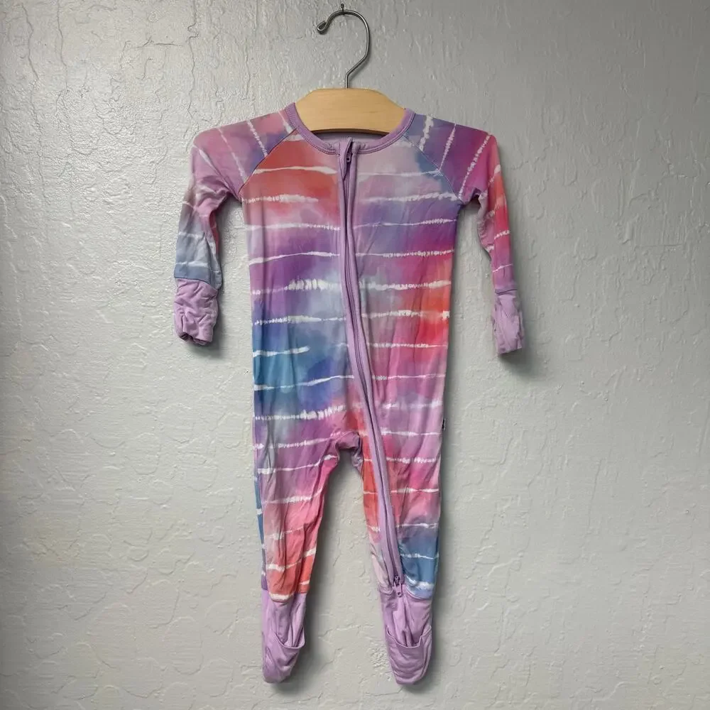 $23 ADD ON little sleepies purple footie hana andersson mini boden kate‎ quinn